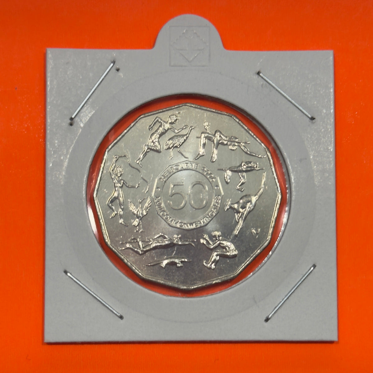 2005 50 Cent Coin - Student Design - Commonwealth Games - Uncirculated - in 2x2