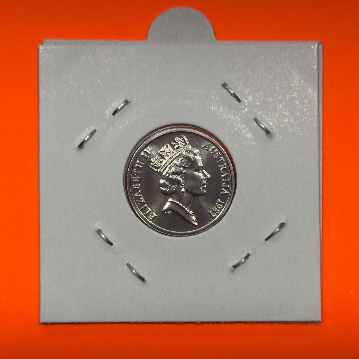 1987 5 Cent Coin - Choice Uncirculated 5c - Ex Mint Set Coin - Five Cent