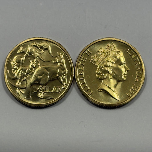 1990 $1 Coin - Choice Uncirculated - MINT SET ONLY coin - One Dollar - in 2x2