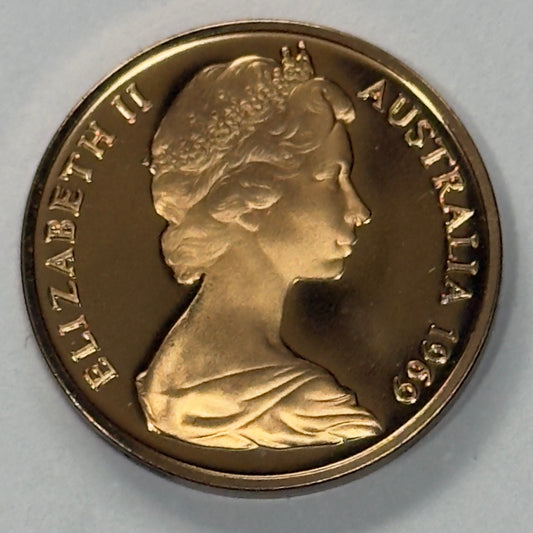 1969 1 Cent PROOF Coin - One Cent Proof Coin 1c - comes in 2x2