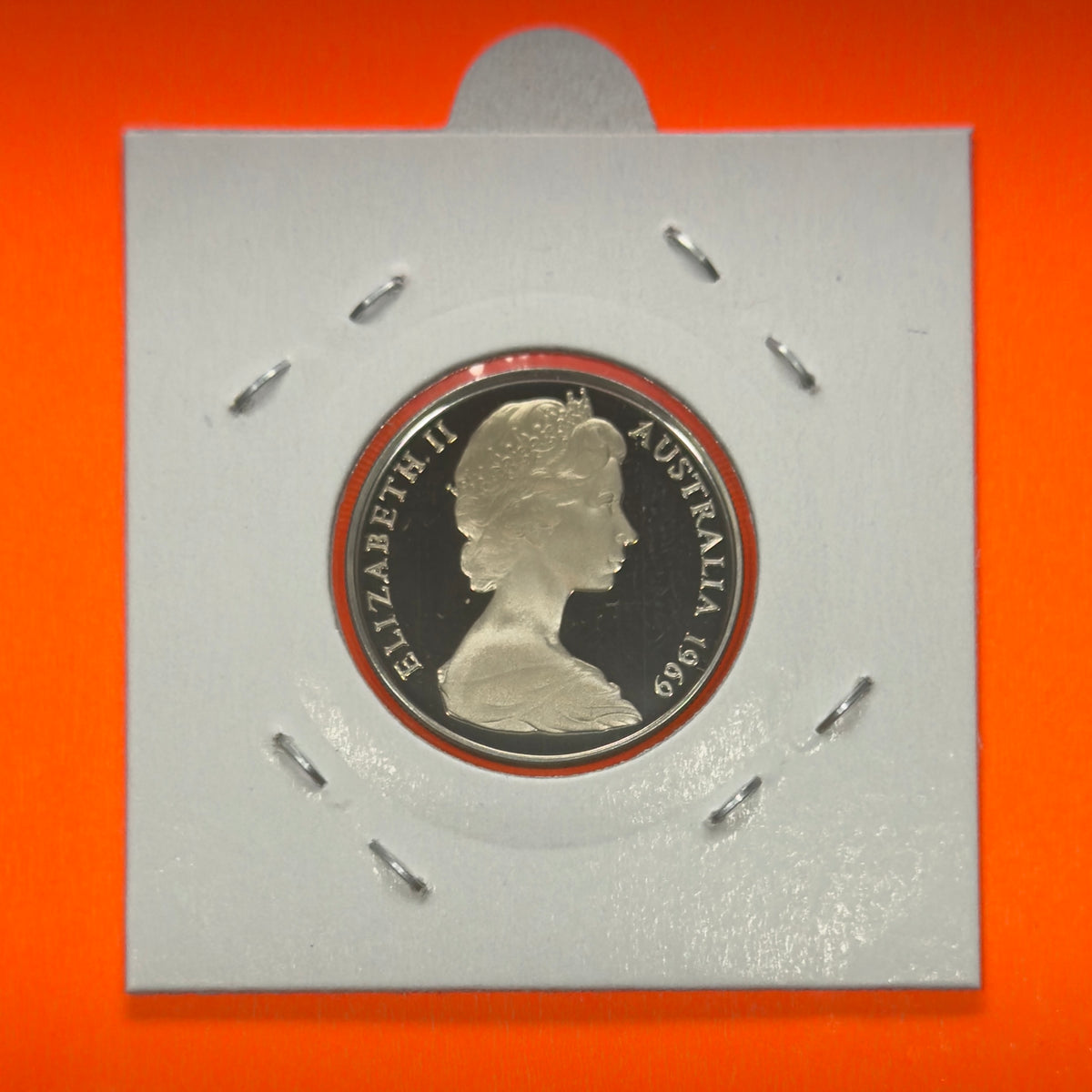 1969 10 Cent PROOF Coin - Ten Cent Proof Coin 10c - comes in 2x2