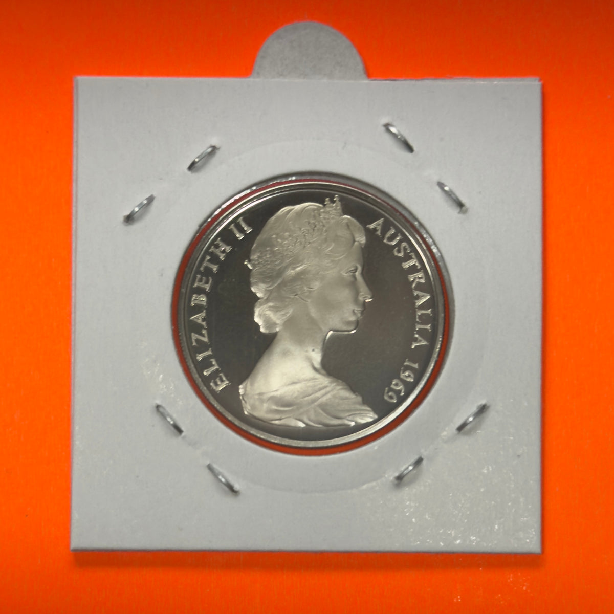 1969 20 Cent PROOF Coin - Twenty Cent Proof Coin 20c - comes in 2x2