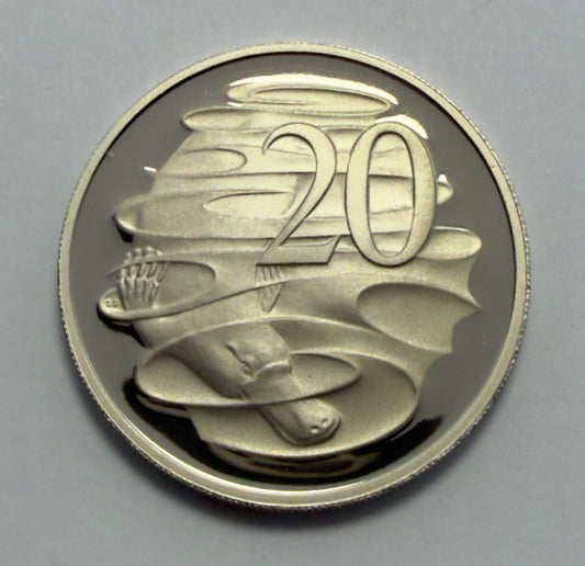 2006 20 Cent Proof Coin - Platypus Proof Coin - Twenty Cent - comes in 2x2