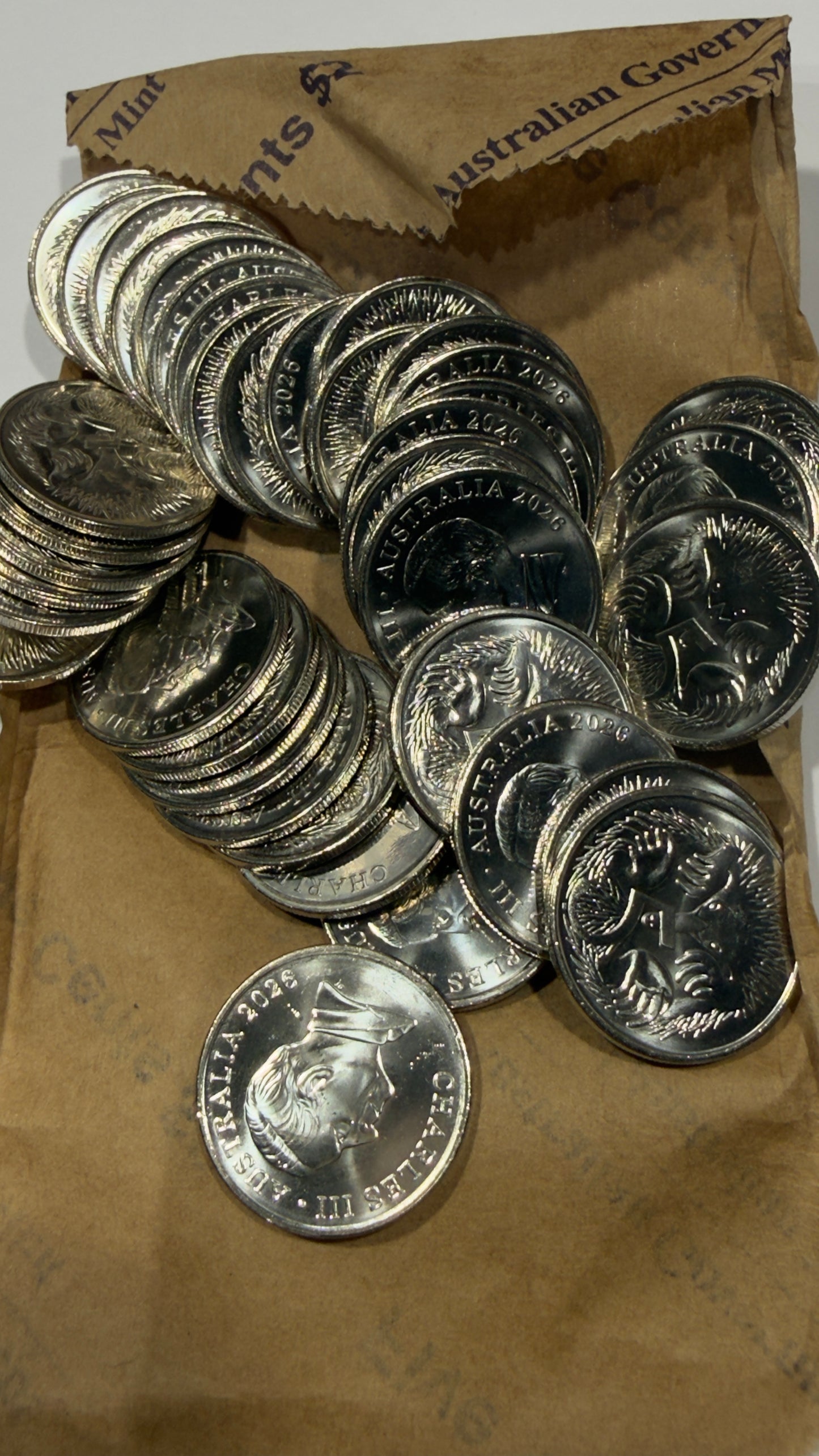 2026 5 Cent Coin - Uncirculated ex Premium Roll - comes in 2x2