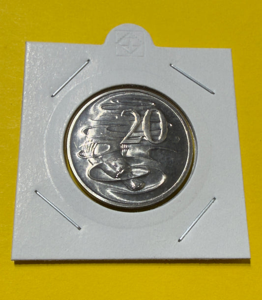 1983 20 Cent Coin - Uncirculated - Mint Set Only Coin - Comes In 2x2