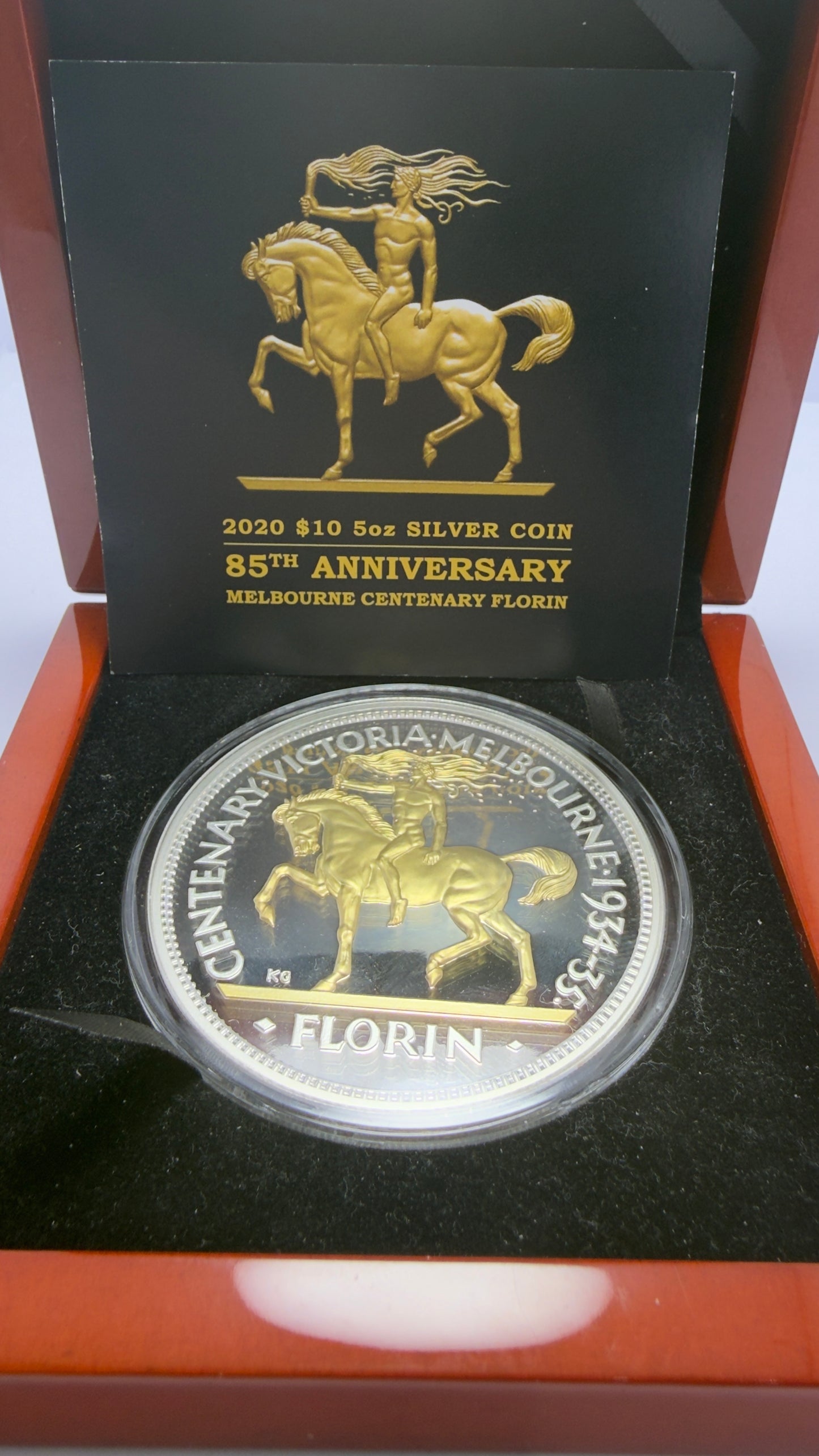 2020 $10 5 oz Silver Proof - 85th Anniversary Melbourne Centenary Florin