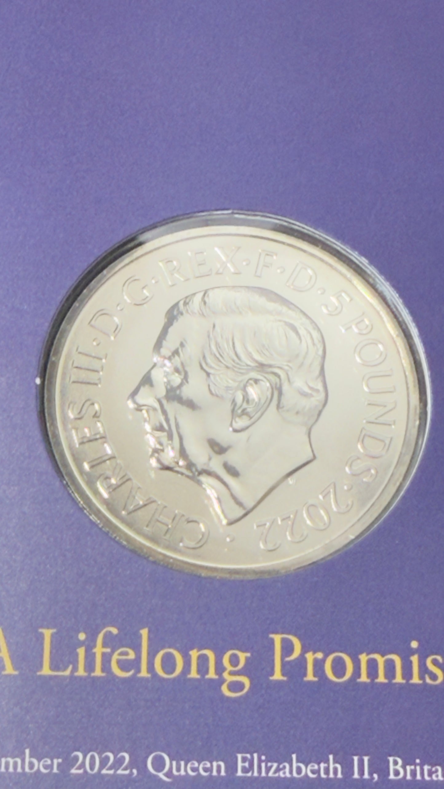 2022 £5 BU Coin - A Lifetime of Heart and Devotion - Queen Elizabeth II