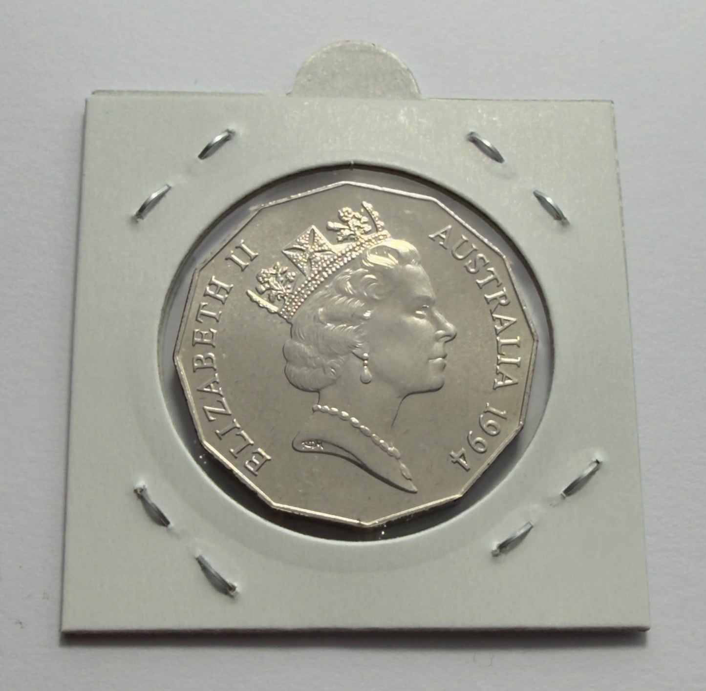 1994 50 Cent Coin - International Year Of Family - Wide Date - Choice UNC - 2x2