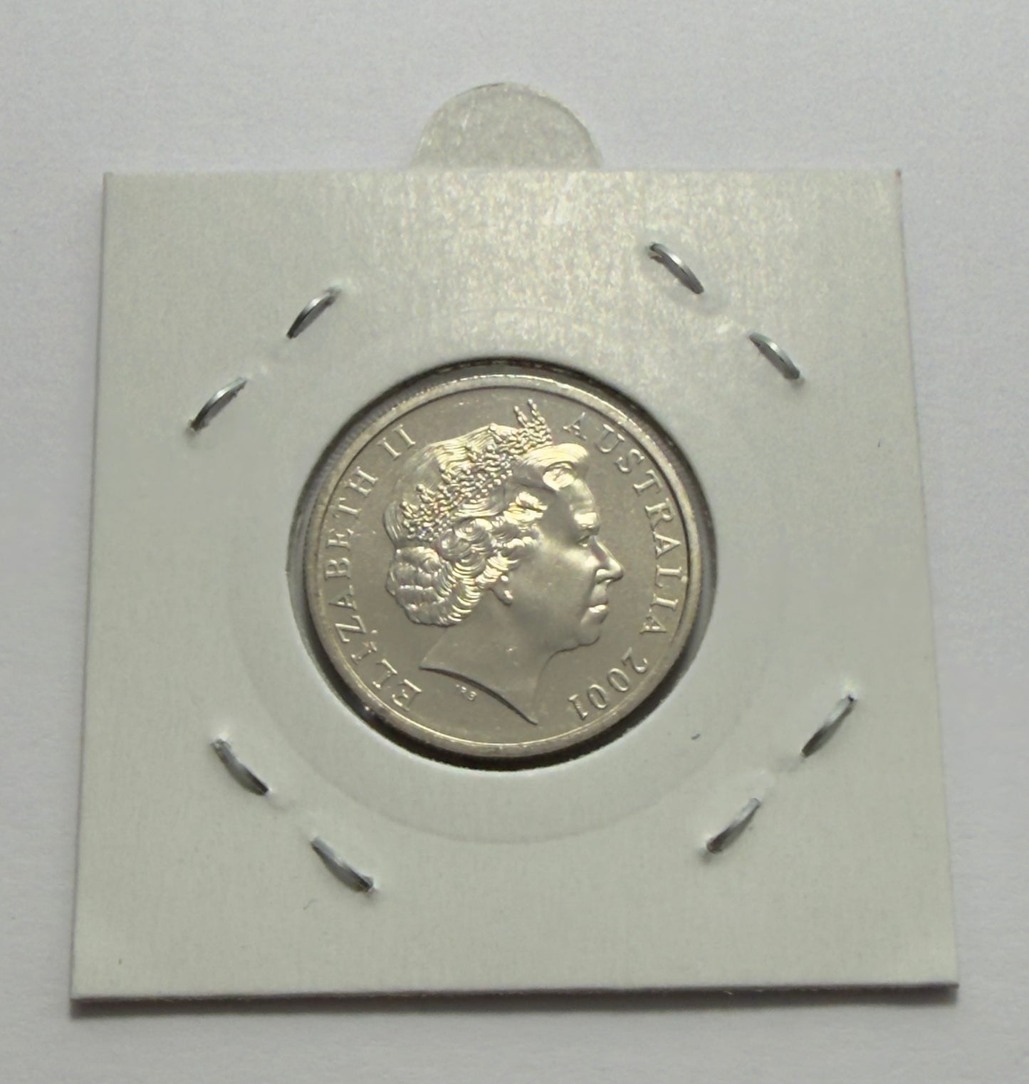 2001 10 Cent Coin - Choice Uncirculated - ex mint set coin - comes in 2x2