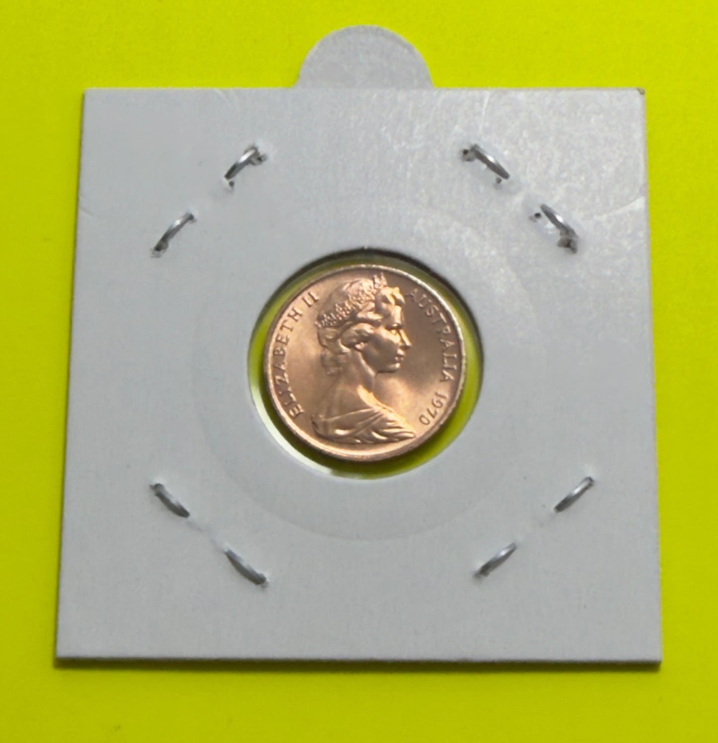 1970 1 Cent Coin - Uncirculated - One Cent Coin - 1c - comes in 2x2