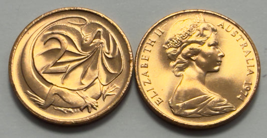 1974 2 Cent Coin - Uncirculated - Two Cent - 2c - comes in 2x2