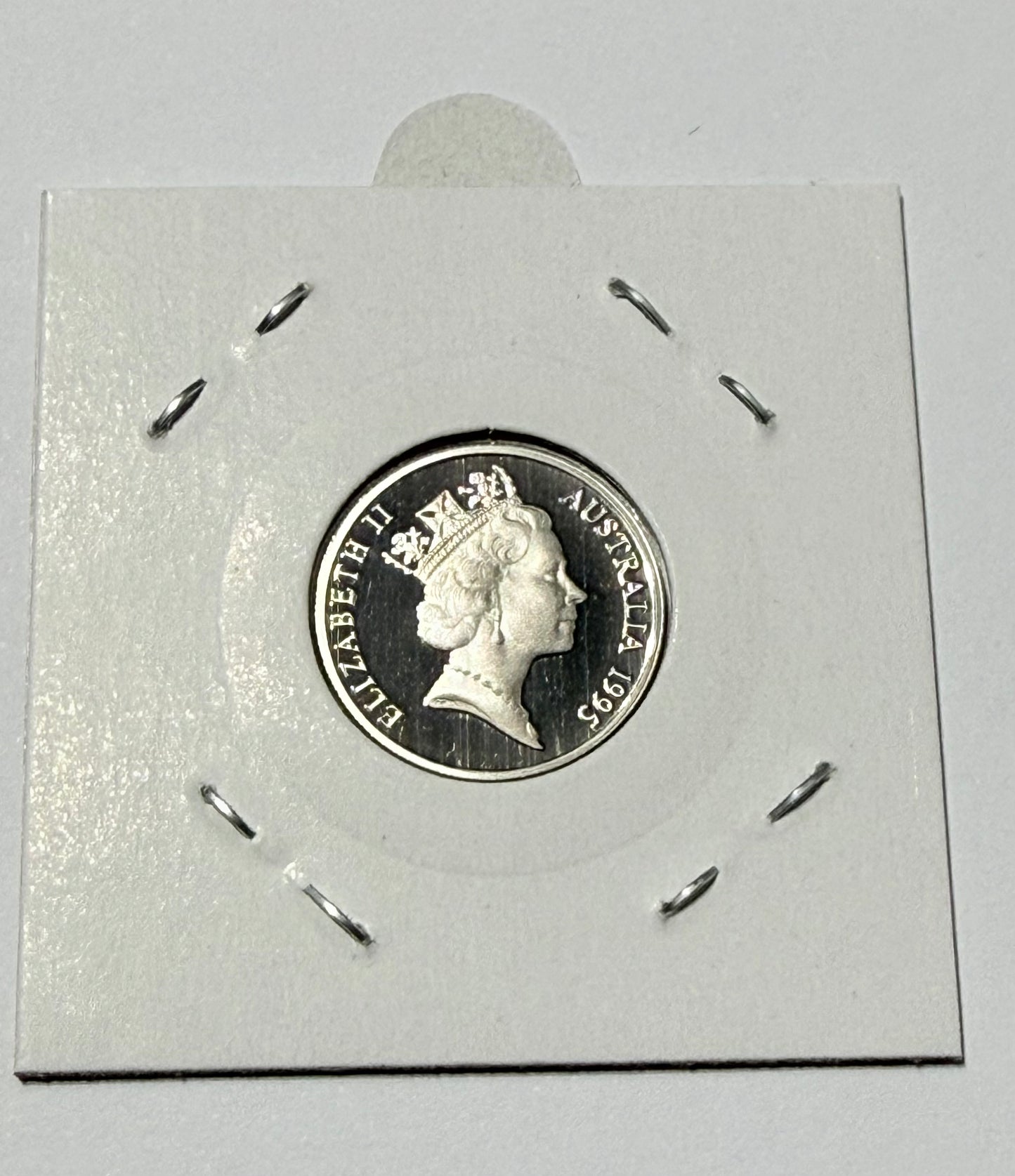 1995 5 Cent Proof Coin - Five Cent Echidna - comes in 2x2