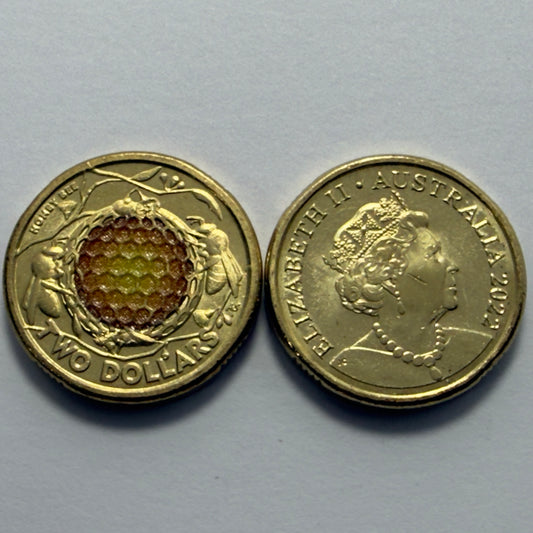 2022 $2 Honey Bee Coin - Uncirculated - Two Dollar - Comes In 2x2