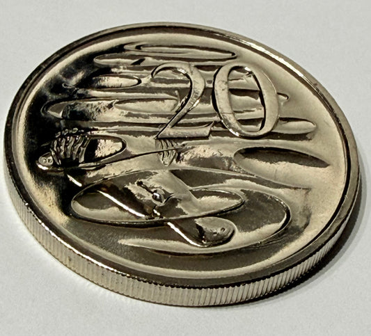 2019 20 Cent 3rd Effigy - Raphael Maklouf - Uncirculated - only 8987 made - 2x2