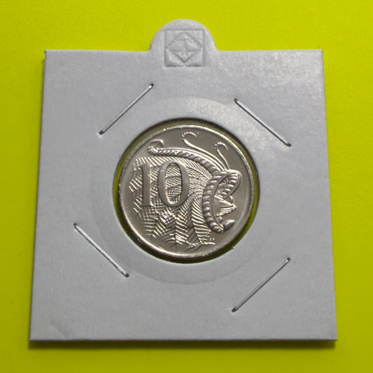 2019 10 Cent Coin - JC Effigy 10c - Uncirculated - 6th Effigy - in 2x2