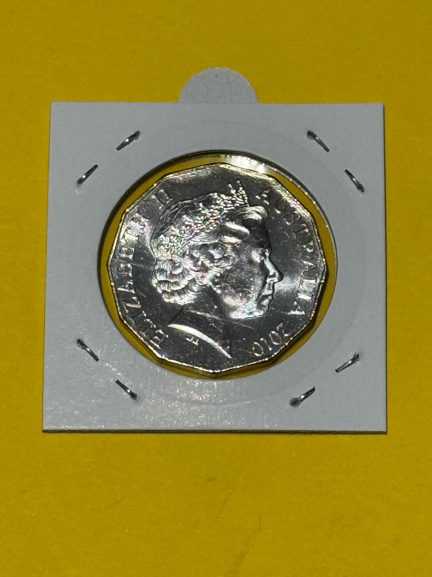 2010 50 Cent Coin - Uncirculated- Celebrate Australia - Ex RAM Roll In 2x2 - New Age Numismatics