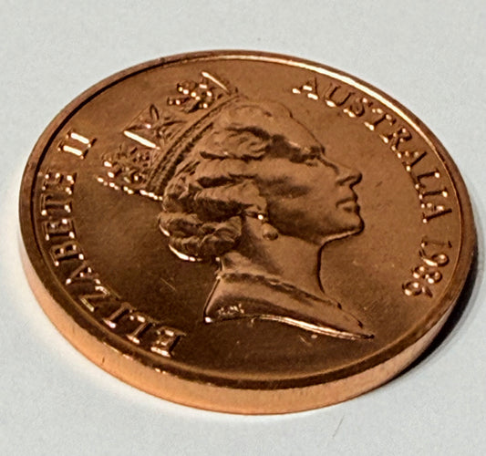 1986 2 Cent Coin - Choice Uncirculated - mint set ONLY coin - comes in 2x2