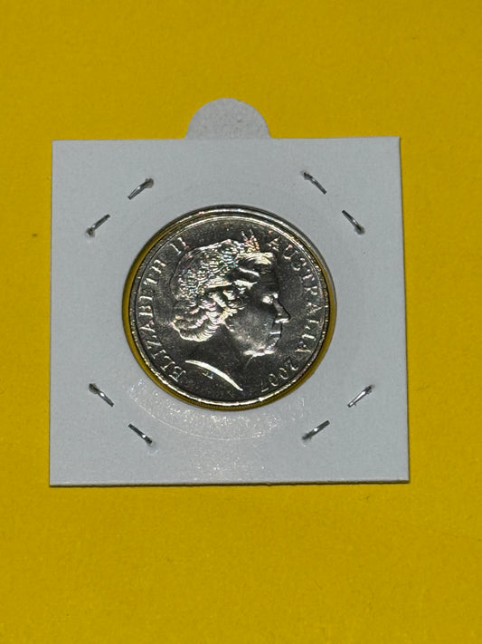 2007 20 Cent Coin - Platypus - Uncirculated - Twenty Cent - comes in 2x2 - New Age Numismatics