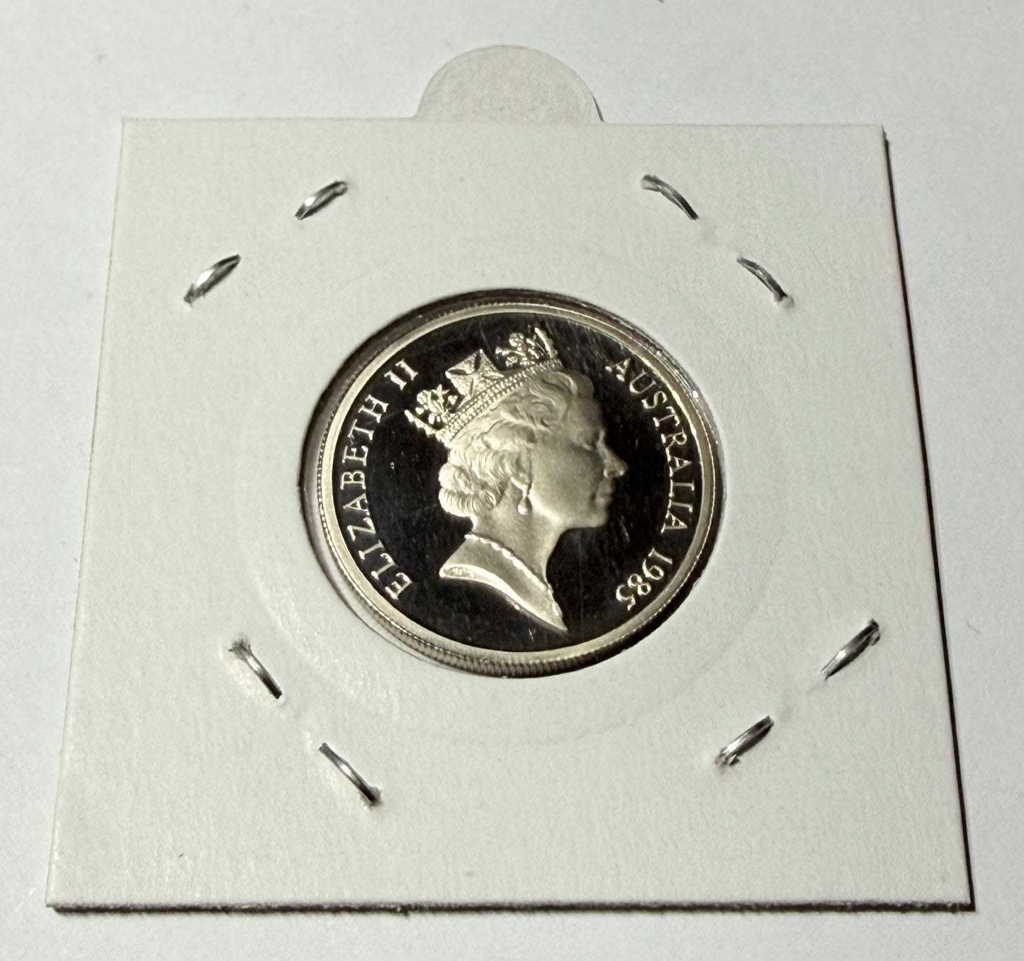 1985 10 Cent Proof Coin - Ten Cent Lyrebird Proof Coin - comes in 2x2