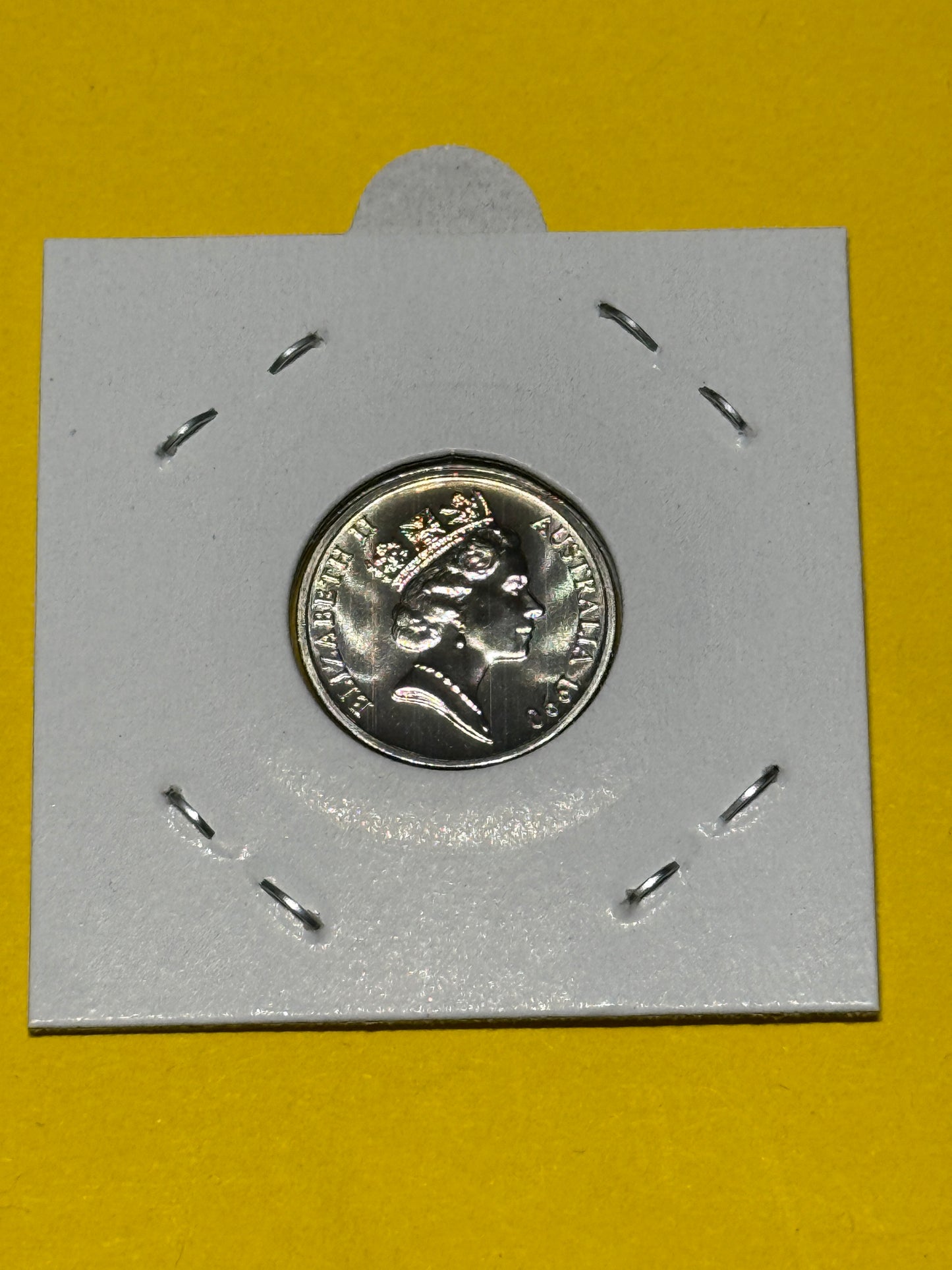 1990 5 Cent Coin - Choice Uncirculated - ex mint set - Five Cent - comes in 2x2 - New Age Numismatics