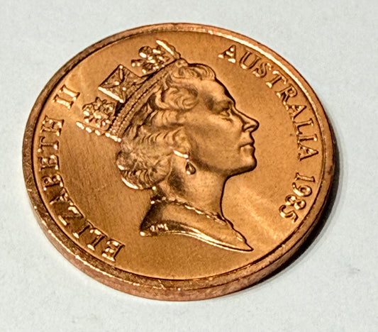 1985 1 Cent Coin - Uncirculated - Ex Mint Roll - Comes In 2x2