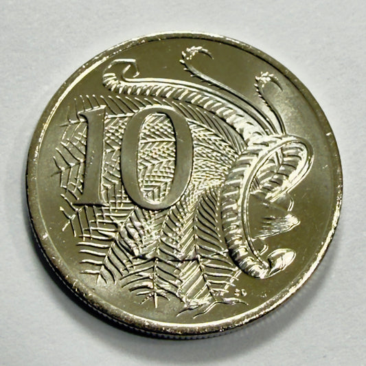 2015 10 Cent Coin - Uncirculated - Ten Cent Lyrebird 10c - comes in 2x2