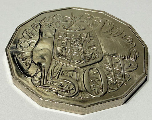 1983 50 Cent Coin - Uncirculated - EX mint set Coin - comes in 2x2