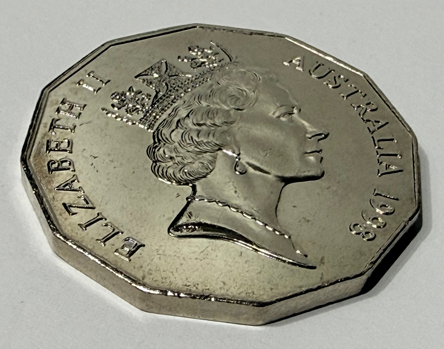 1998 50 Cent Coin - Uncirculated - Bass And Flinders - Comes In 2x2