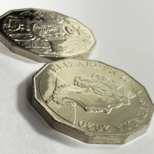 2020 50 Cent Coin - Uncirculated - Low Mintage - 1.08 Million - Comes In 2x2
