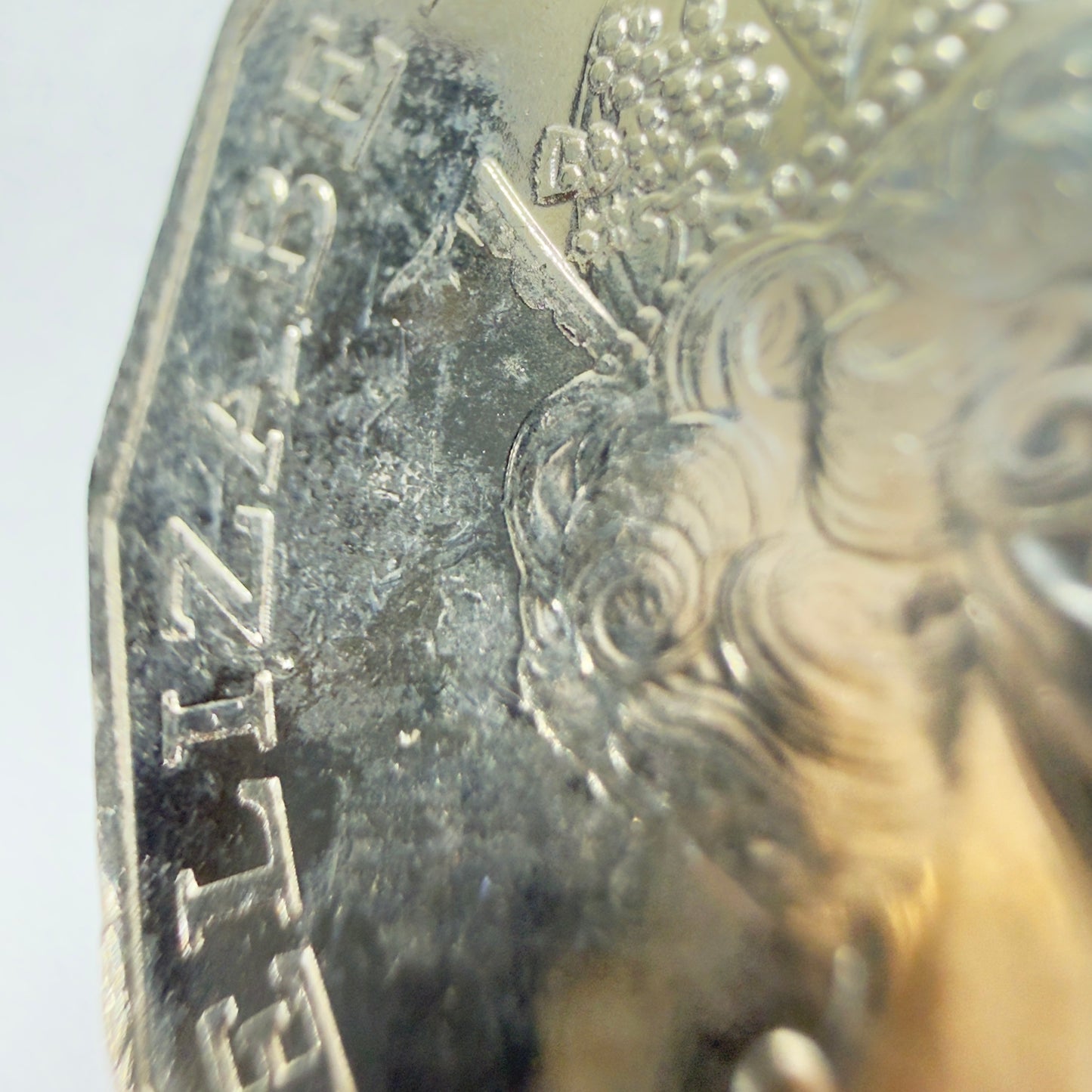 2020 50 Cent Struck Through Oil/Grease/Water Taken From RAM Bags in 2x2