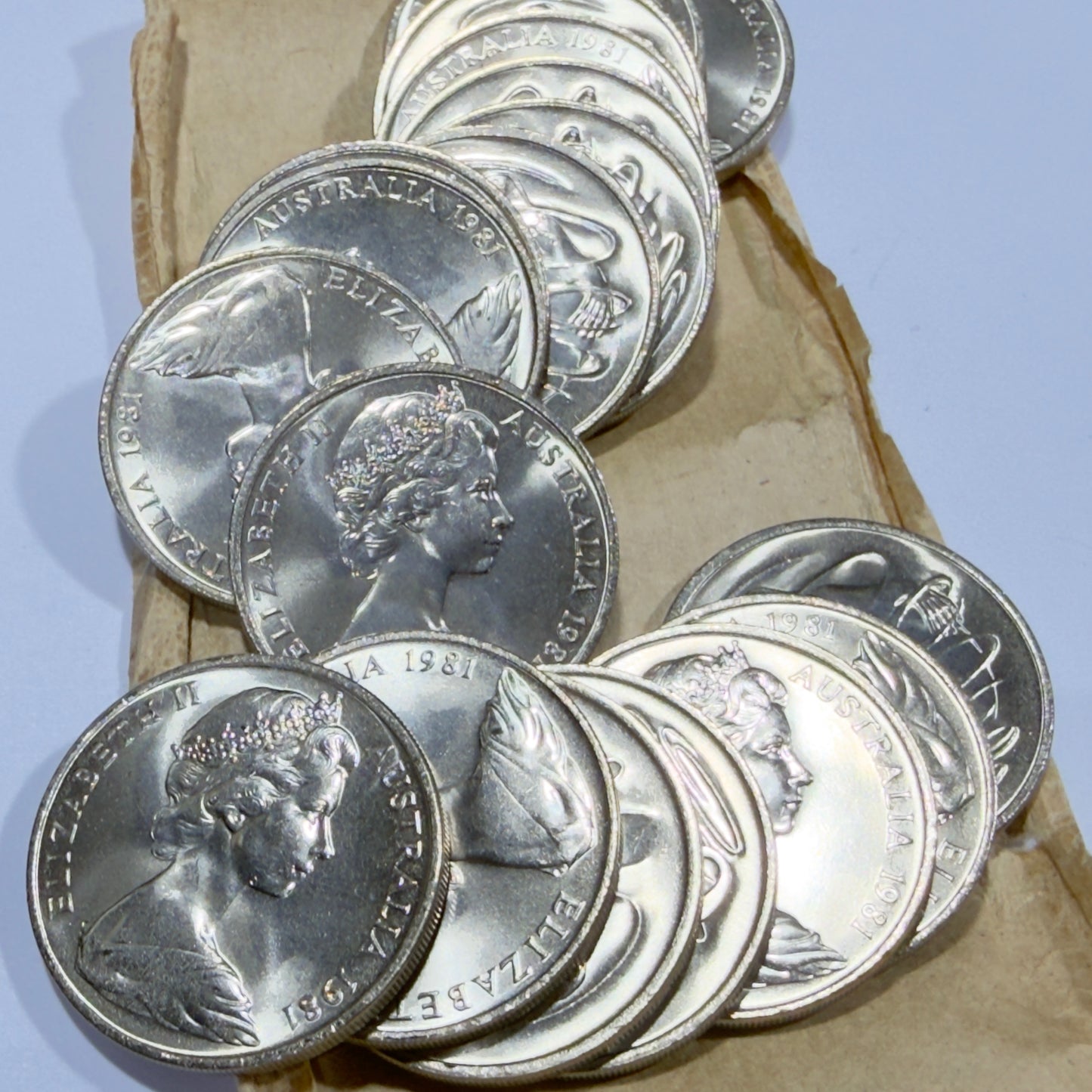1981 20 Cent Coin - Uncirculated - Twenty Cent 20c - Ex RAM Roll - in 2x2