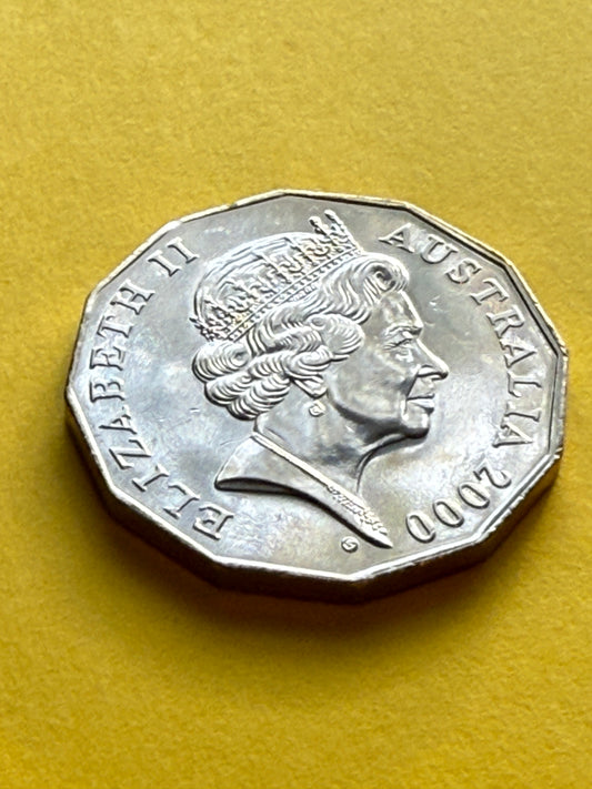 2000 50 Cent Coin. - Royal Visit - Uncirculated - Fifty Cent - comes in 2x2 - New Age Numismatics