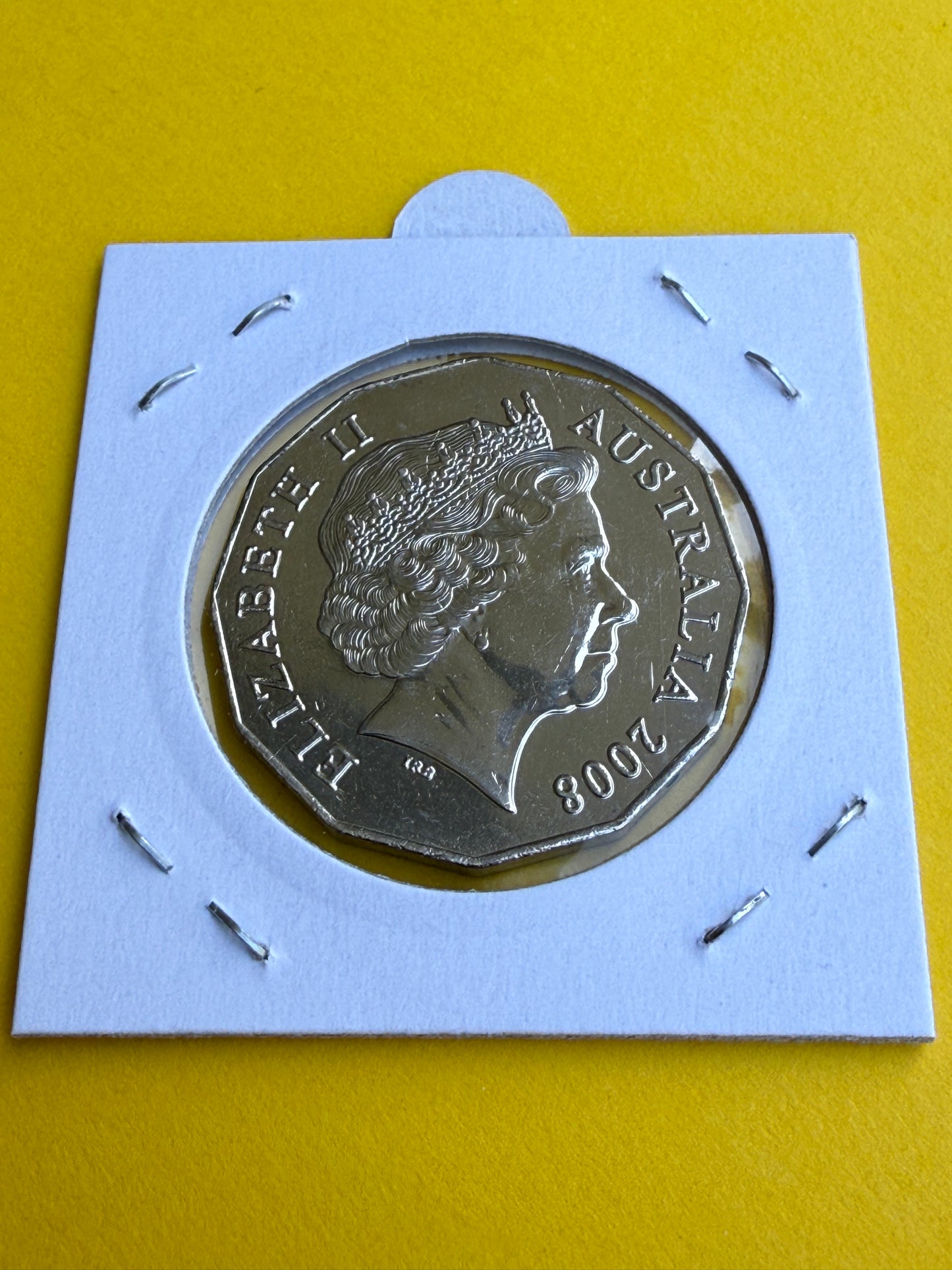 2008 50 Cent Coin - Coat of Arms - Uncirculated - comes in 2x2 - New Age Numismatics