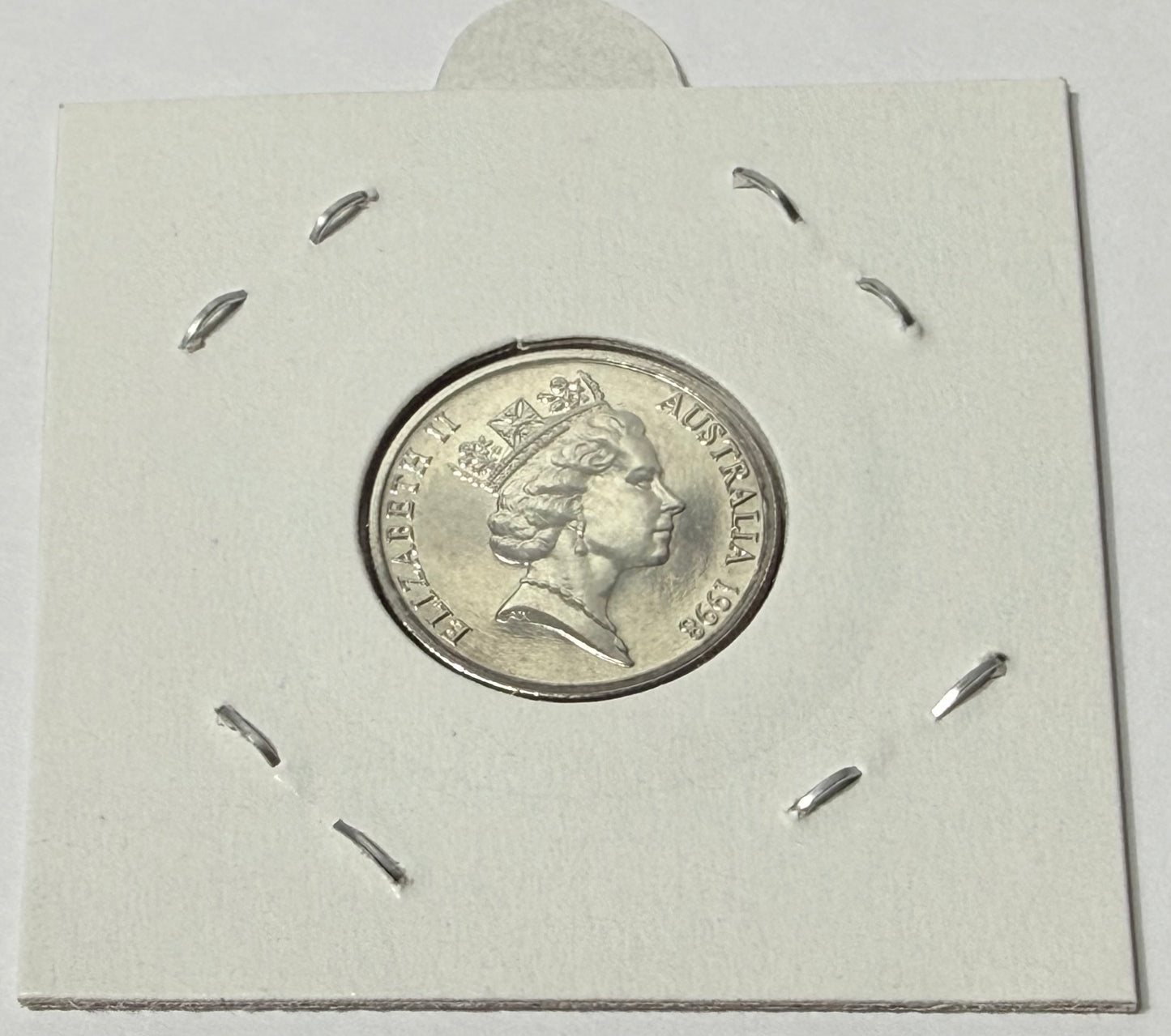 1998 5 Cent Coin - Choice Uncirculated - ex mint set coin - comes in 2x2