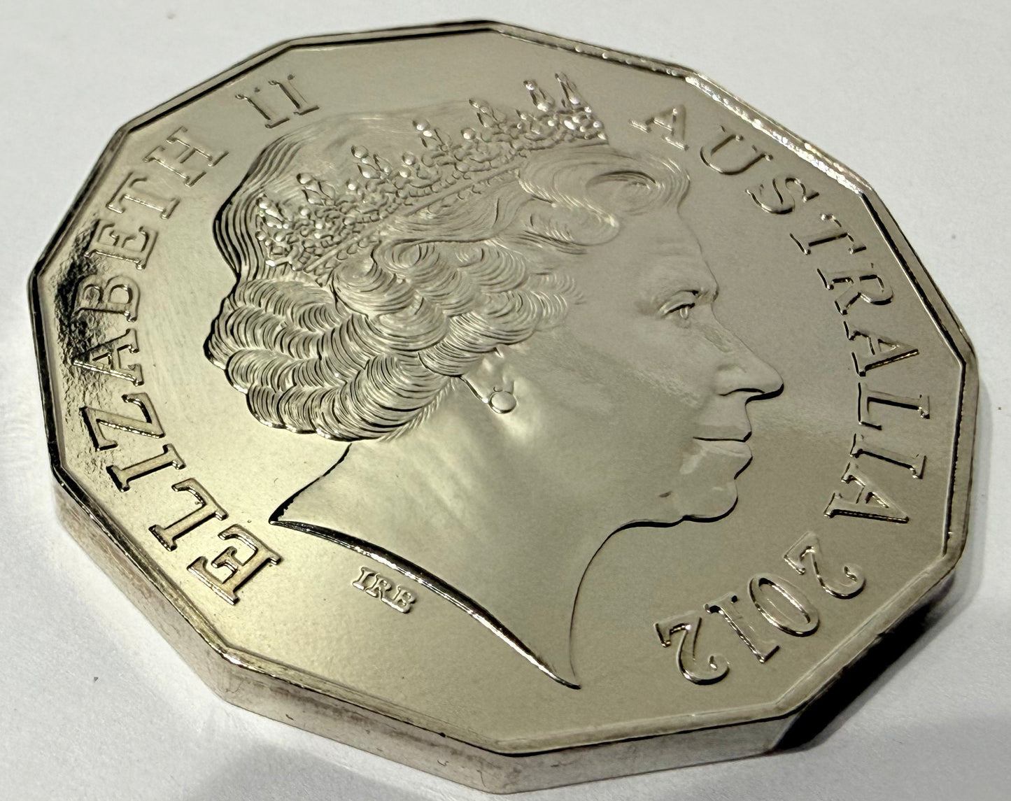 2012 50 Cent Hypercolour Coin - Uncirculated - in Lighthouse Capsule FREE POST