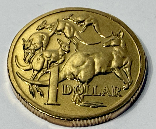 2012 $1 Mob of Roos - Mint Set ONLY Coin - Uncirculated - comes in 2x2