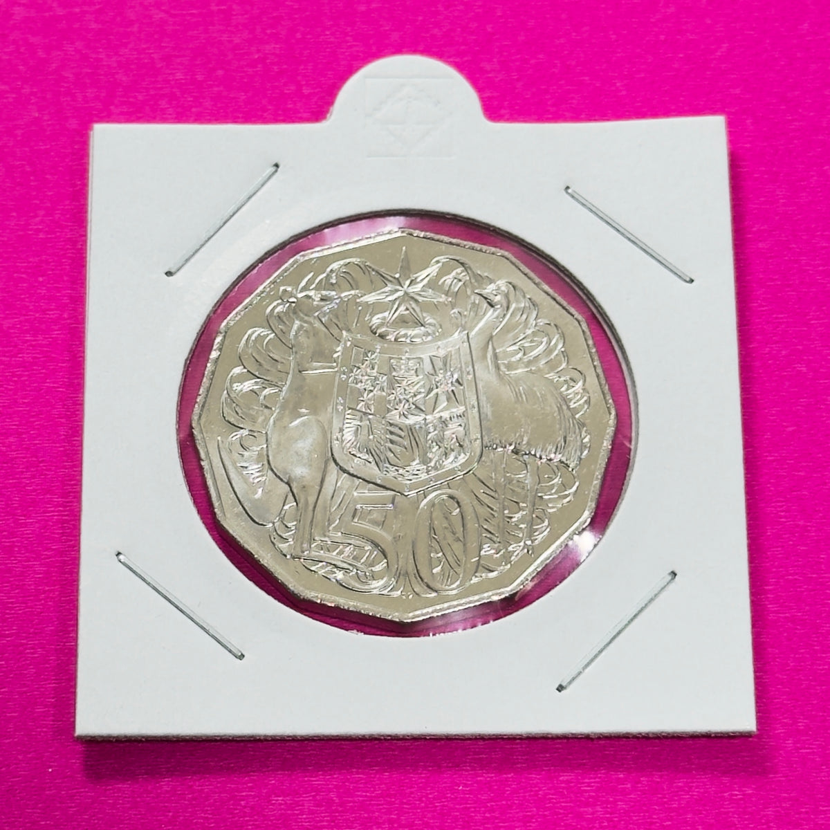 2017 50 Cent Coin - Uncirculated - Coat of Arms - Fifty Cent - 50c in 2x2