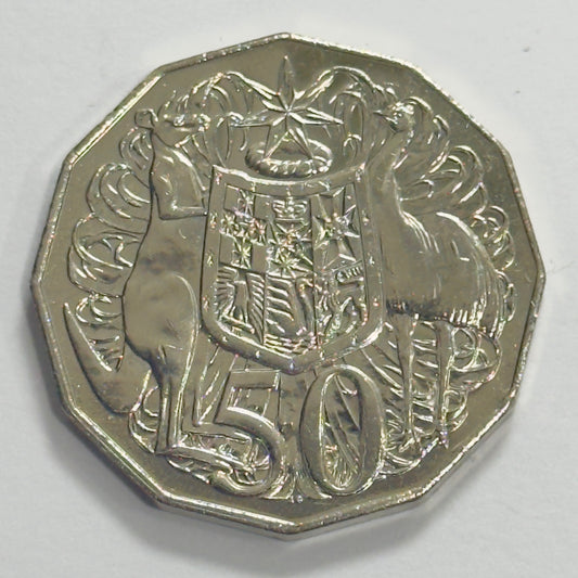 2007 50 Cent Coin - Uncirculated - Coat of Arms - comes in 2x2