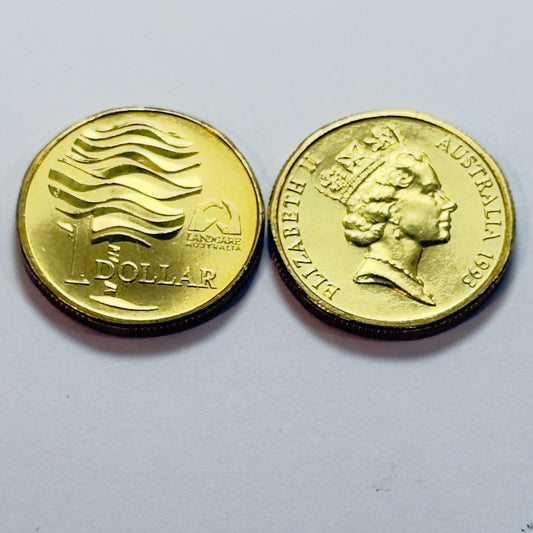 1993 $1 Coin - Choice Uncirculated - Water Is Life - ex mint set coin - in 2x2