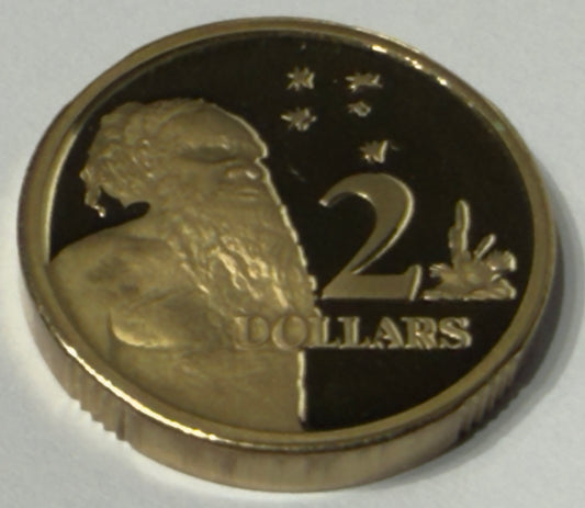 1992 $2 Proof Coin - Aboriginal Elder - Two Dollar - comes in 2x2
