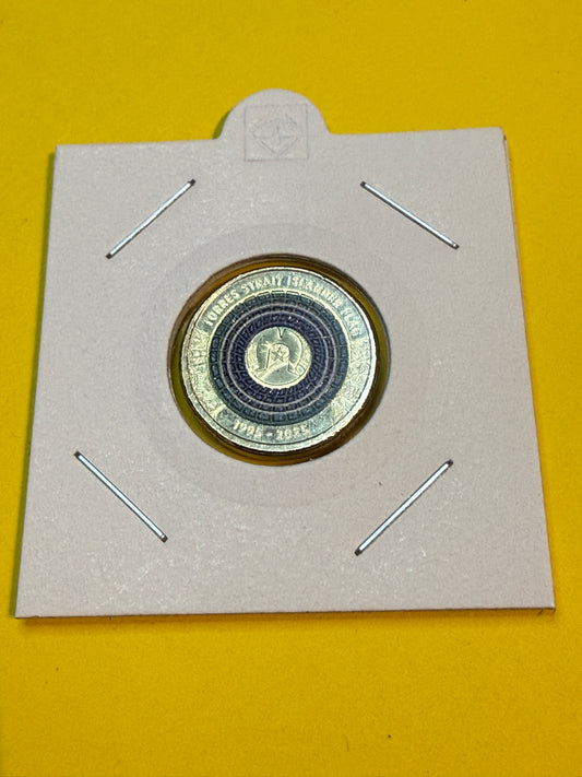 2025 $2 Torres Straight Islander Flag - Uncirculated - comes in 2x2 - New Age Numismatics