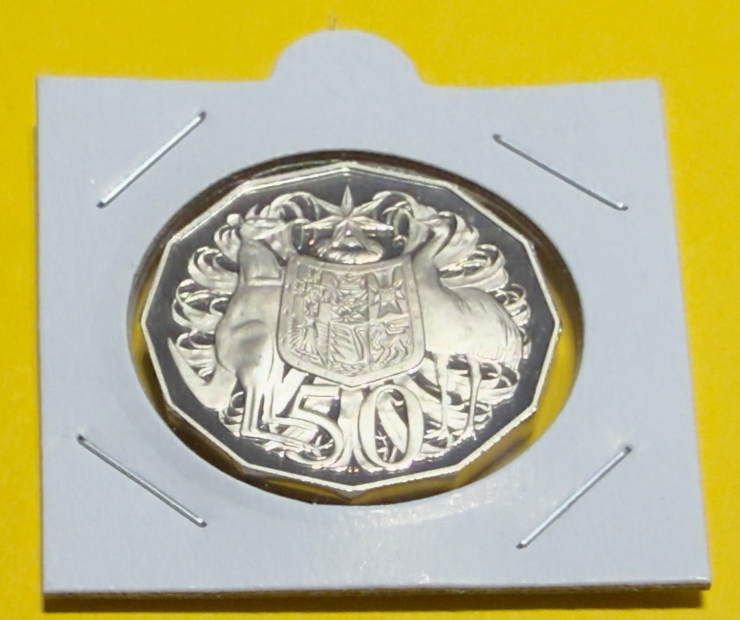 1992 50 Cent Proof Coin - Coat of Arms - Fifty Cent - comes in 2x2