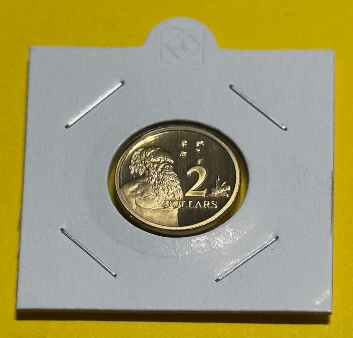 1990 $2 Proof Coin - Aboriginal Elder - Two Dollar Proof Coin - comes in 2x2