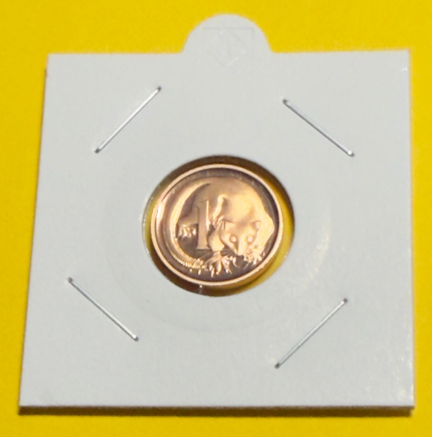 1990 1 Cent Proof Coin - One Cent Proof Coin - comes in 2x2