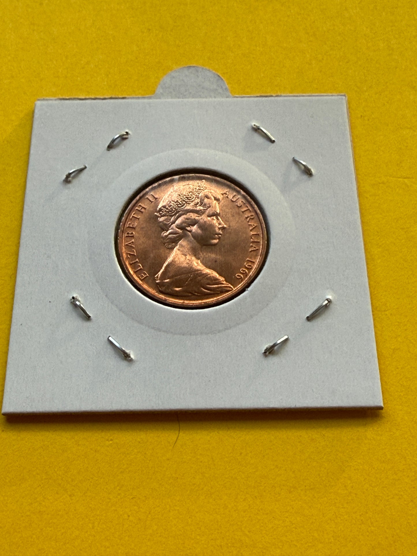 1966 2 Cent Coin - Uncirculated - Two Cent ex Roll - comes in 2x2 - New Age Numismatics