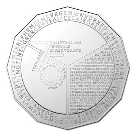 2022 50 Cent Uncirculated Coin 75th Anniversary Australian Signals Directorate - Reveal & Protect - New Age Numismatics