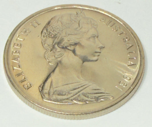 1981 5 Cent Coin - Uncirculated - Five Cent - Echidna - comes in 2x2