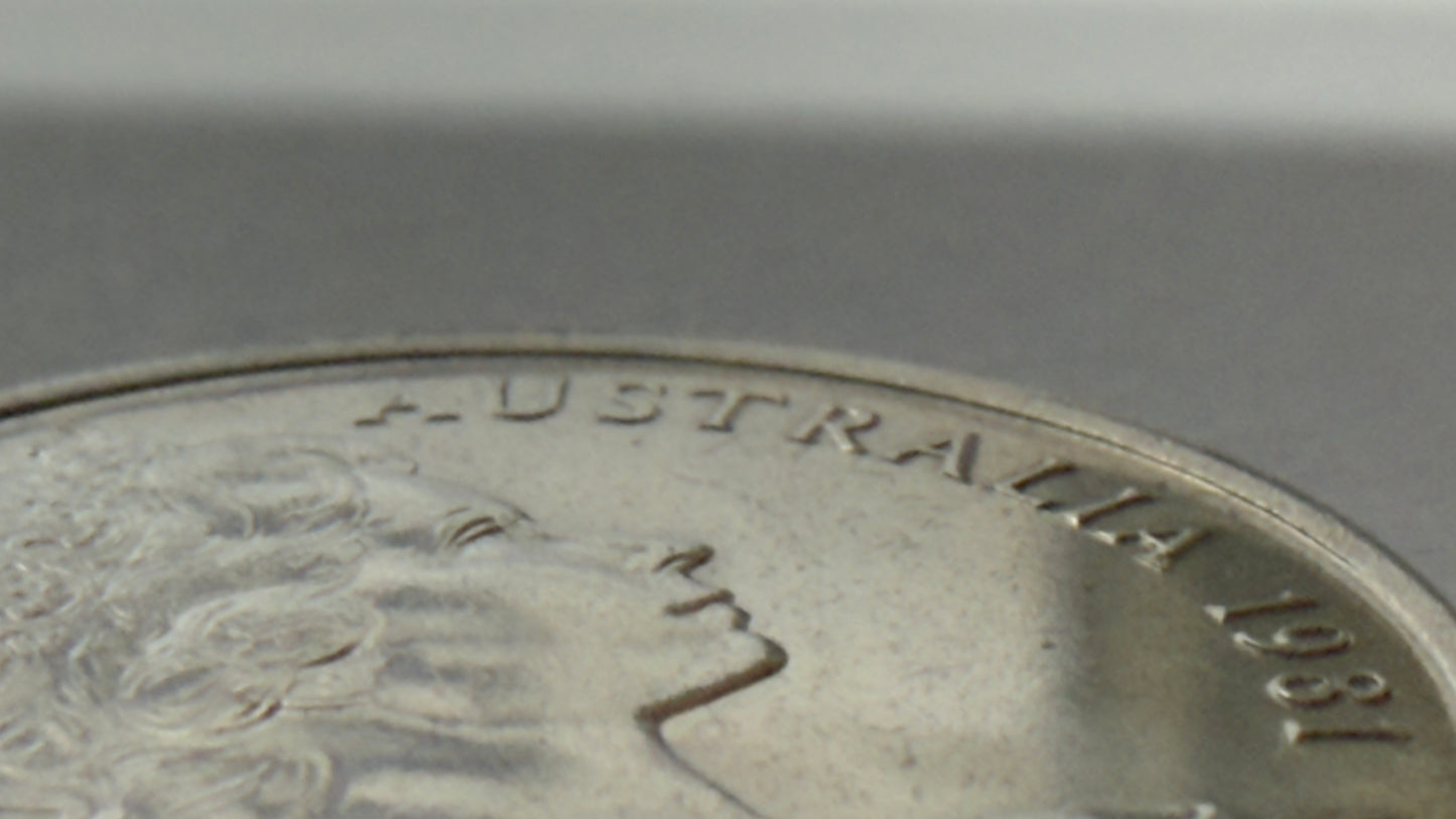 1981 5 Cent Coin - Uncirculated - Five Cent - Echidna - comes in 2x2