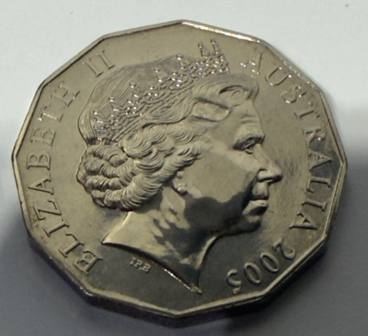 2005 50 Cent Coin - Uncirculated - 60th Anniversary Of WW2 - Comes In 2x2