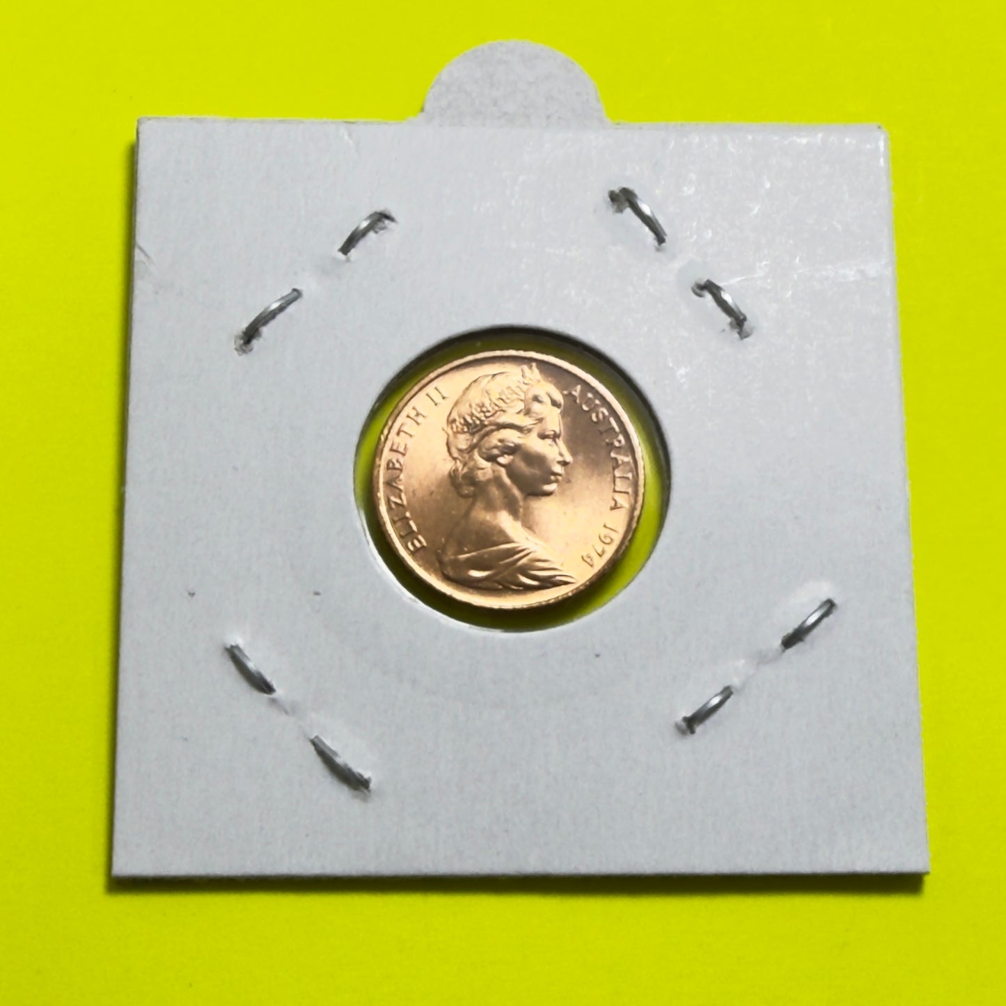 1974 1 Cent Coin - Uncirculated - One Cent 1c - comes in 2x2
